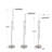 62.5" Industrial 3CCT LED Pharmacy Reading Task Floor Lamp in Nickel-938583476