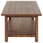Table basse avec tablette en bois brun vieilli Geddies-1202630739