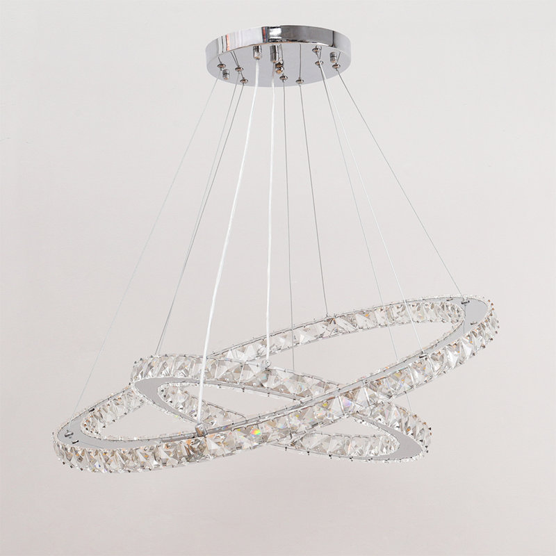 2 - Light Silver LED Pendant