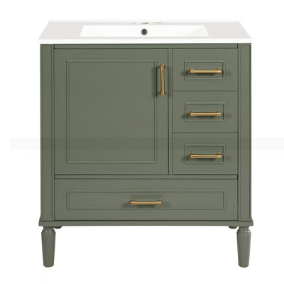 Meuble-lavabo 30 po avec lavabo en céramique