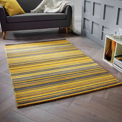 Tarren Handwoven Wool Yellow Rug