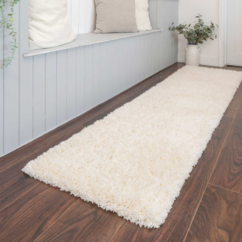 Lamasiii Shaggy Cream Rug, Runner 60 x 240cm
