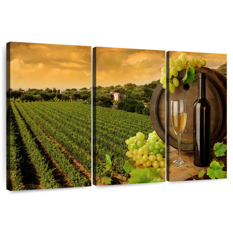 Yarlin Vineyard In Tuscany, 48" H x 74" W