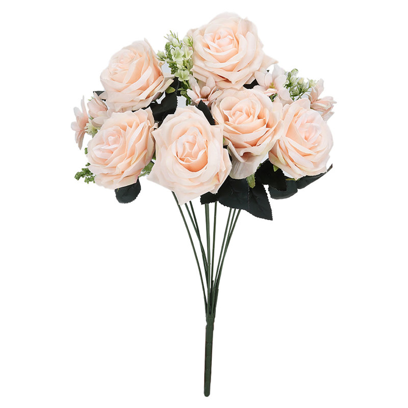 Silk Rose Arrangement, Champagne