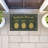 Welcome Friends Pineapples Outdoor Door Mat, design by Darlene Seale, 18"x30"