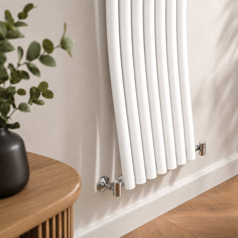 Vertical Designer Radiator, White
