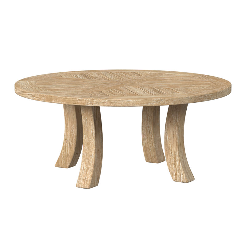 Cambria Outdoor Round Teak Coffee Table