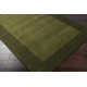 Dolma Handmade Hand Loomed Wool Dark and Hunter Green Rug