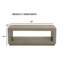 Table basse rectangulaire avec socle et tablette inférieure ouverte-156826005