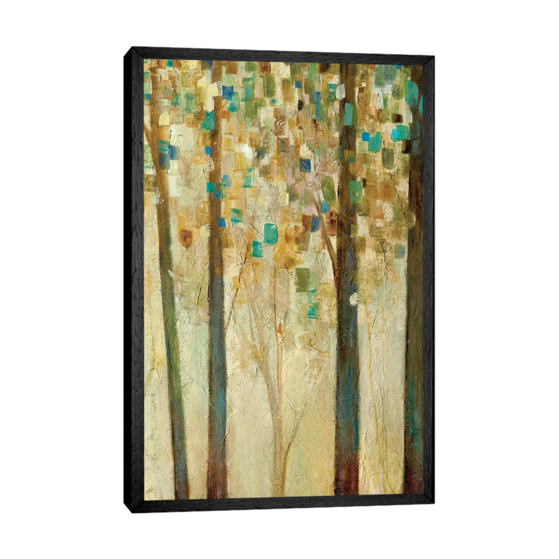 Reach For The Sun I by Carol Robinson - Painting on Canvas, 66.04 cm H x 45.72 cm W, Black Framed