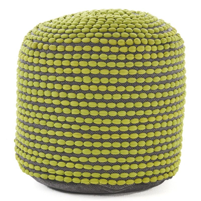 Repose-pieds cylindrique avec résistance à l'eau de rivière, ensemble d'intérieur, forme géométrique, capacité de 250 lb, rembourrage de billes, motif, intérieur rembourré