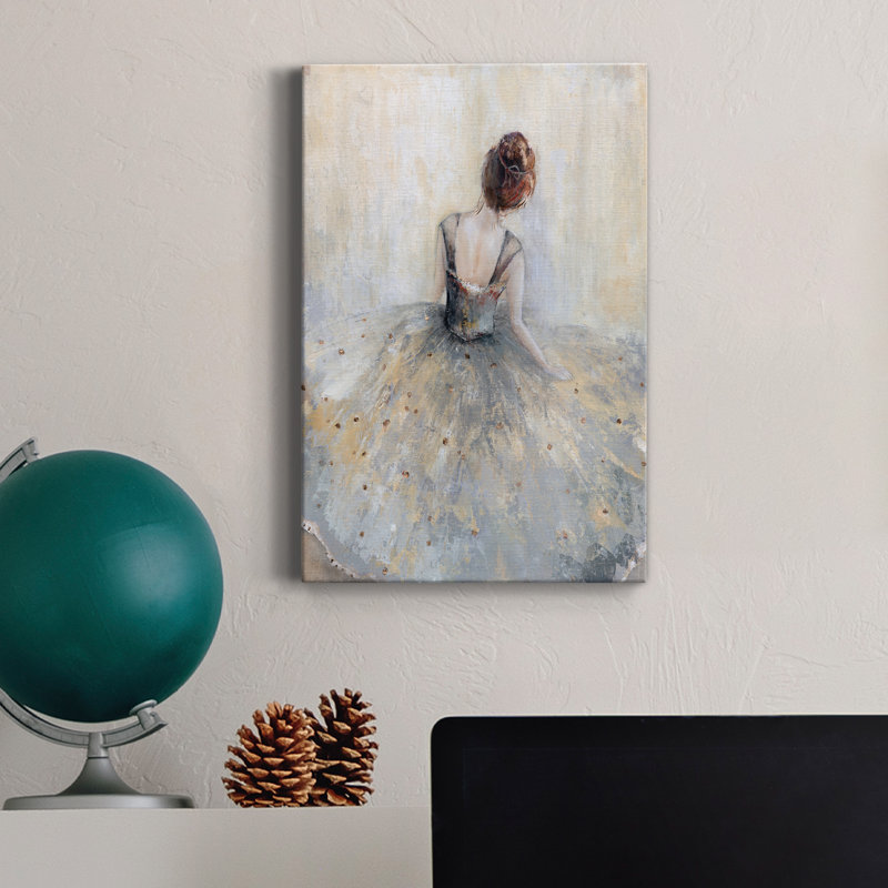 Beautiful Contemplation - peinture sur toile tendue, H 12 po x l 8 po x P 1 po