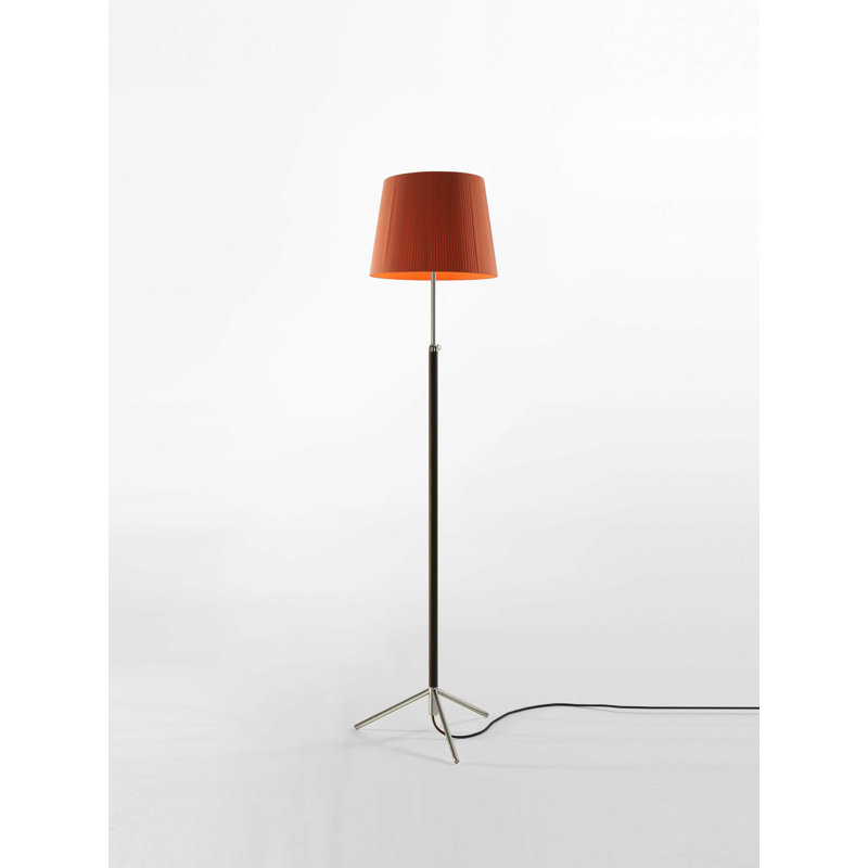 47.2" Floor Lamp, Terracota, Chrome