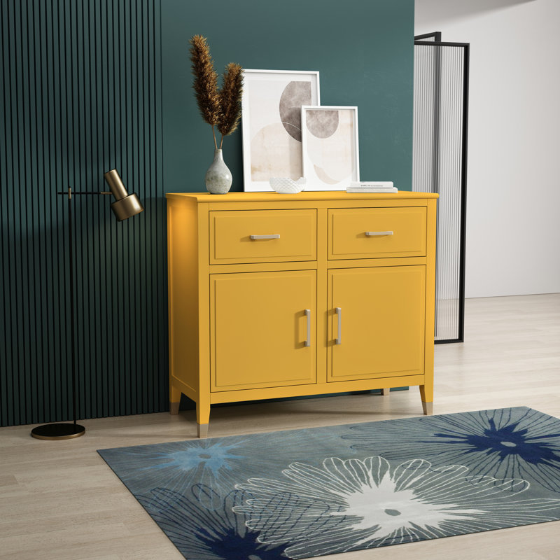 Aldena 95cm Sideboard, Mustard