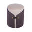Tabouret de meuble-lavabo à deux tons avec rangement brun, élégant pour la chambre d'amis, intérieur spacieux de l 13 po, bois d'ingénierie, 14,5 dimensions, capacité de 265 lb, design moderne, velours avec rangement, détails dorés, multicolore