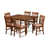 7 Pieces: 1 Table, 6 Chairs