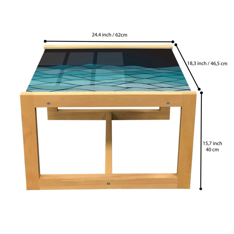 Jaliea Sled Coffee Table, 62cm H x 46cm W x 40cm D