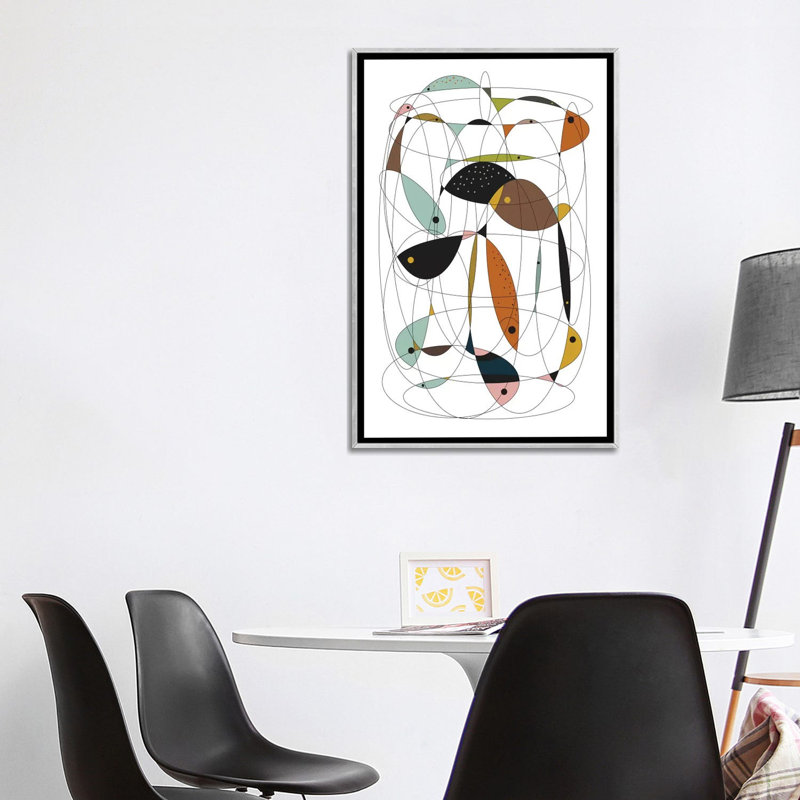 « fishing net » par flatowl-impression sur image, H 60 po x l 40po x P 1,5 po, Toile avec cadre argenté