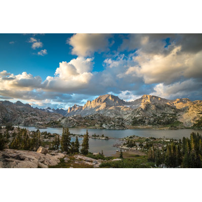 Kustra Kustra Island Lake - Wrapped Canvas Print