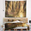 Tapisserie «Golden Morning in Dense Forest»-382416028