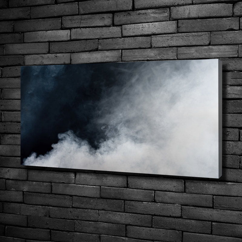 White Smoke - No Frame Print on Glass, Canvas, 50cm H x 100cm W x 2cm D