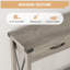 Farmhouse Console Table with Drawers & 2-Tier Storage | Narrow Entryway Sofa Table in Sturdy MDF with Wood Accent for Living Room, Hallway & Foyer