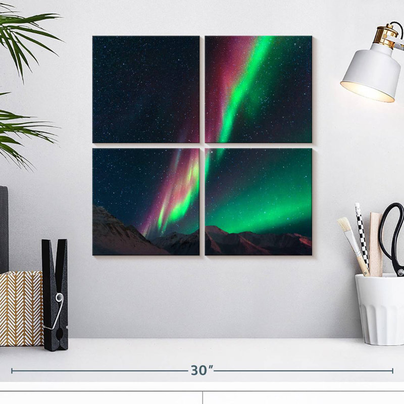 Atigun Pass Northern Lights, H 18 po x l 18 po