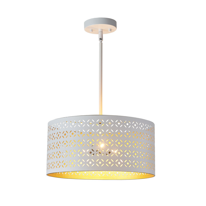 Slocomb 3 - Light White Drum Pendant
