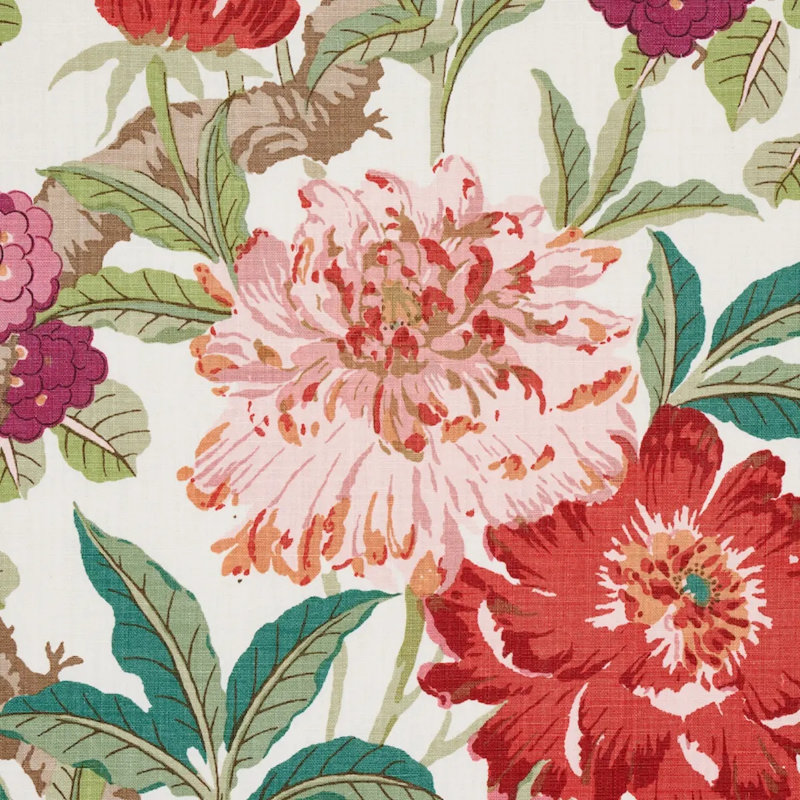 Enchanted Garden Fabric, Fuchsia