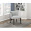Chaise d'appoint moderne 25 po Magno avec revêtement en tissu texturé, pieds en bois massif, capacité de 300 lb-2034391116