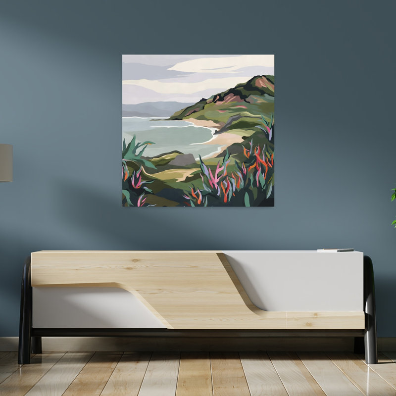 Art contemporain, paysage contemporain abstrait, art naturel, H 36 po x l 36 po