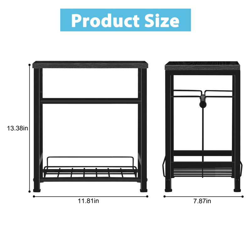 Desktop Storage Rack - Black
