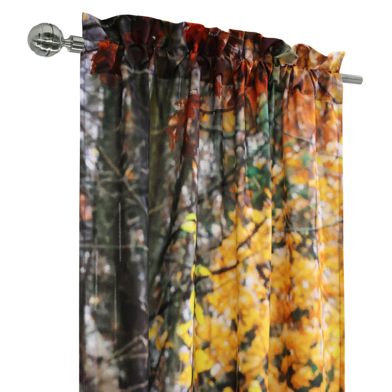 Paire de rideaux semi-transparents avec passe-tringle Darhonda