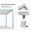 Pavillon de jardin à persienne mauve en aluminium mauve moderne 11 pi x 15 pi avec 2 toits durs réglables indépendants pour la cour-136909012