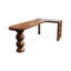 Bureau en bois de noyer en L massif-241837554-241837564
