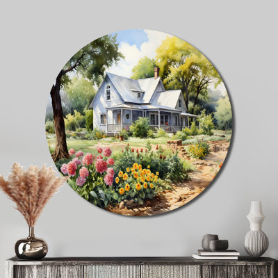 Daucourt - Landscapes Round Metal Art