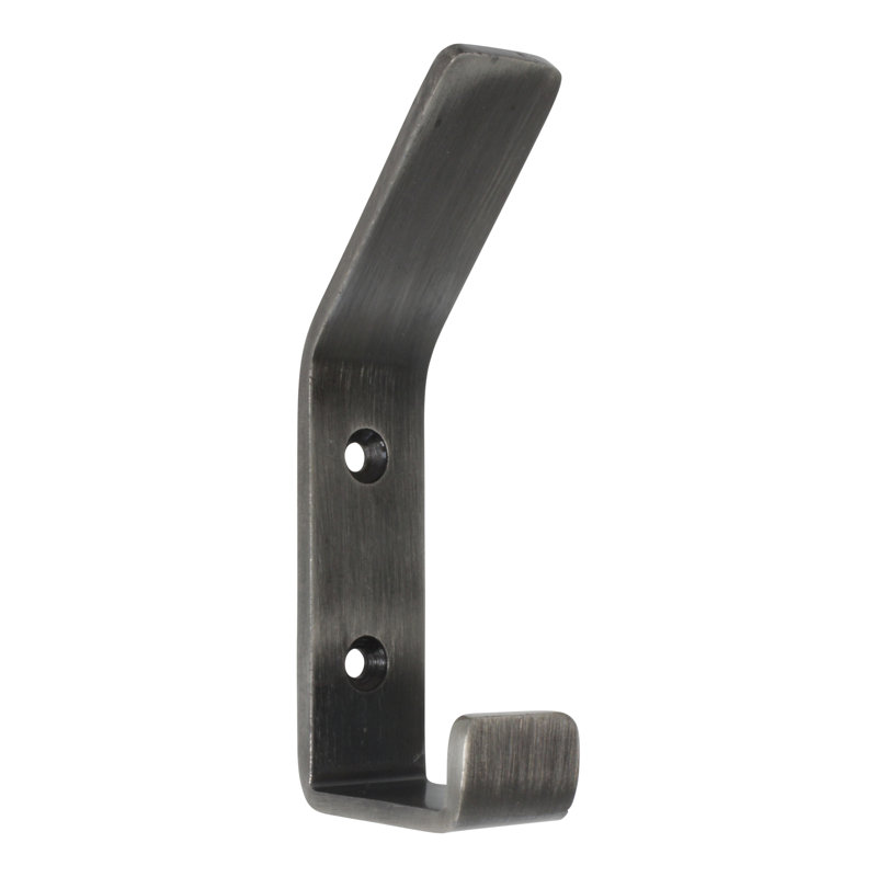 Crochet mural décoratif, Nickel antique