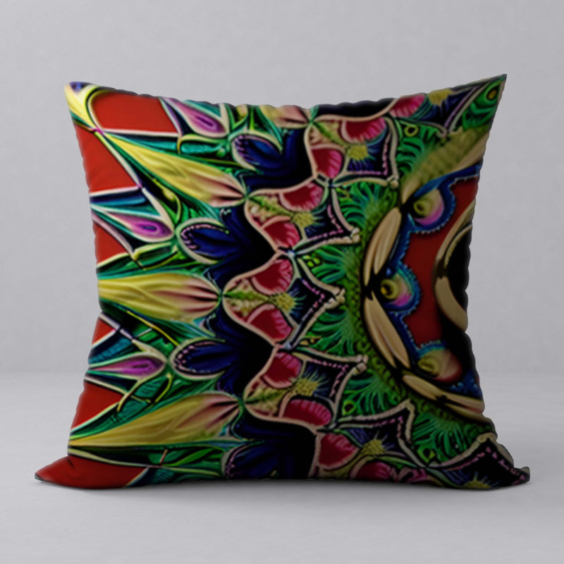 Pillow  New ManosMorenas  Vibrant Character & Patterns/ size 22"x22"
