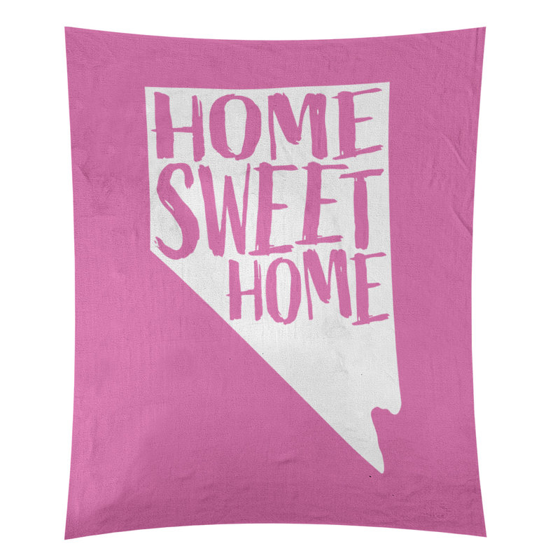 Tapisserie murale Home Sweet Nevada, Rose, H 80 po x l 68 po