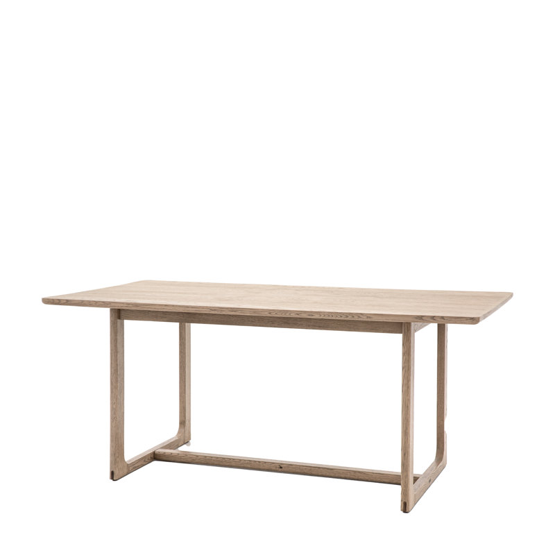 Absalat Oak Solid Wood Base Dining Table