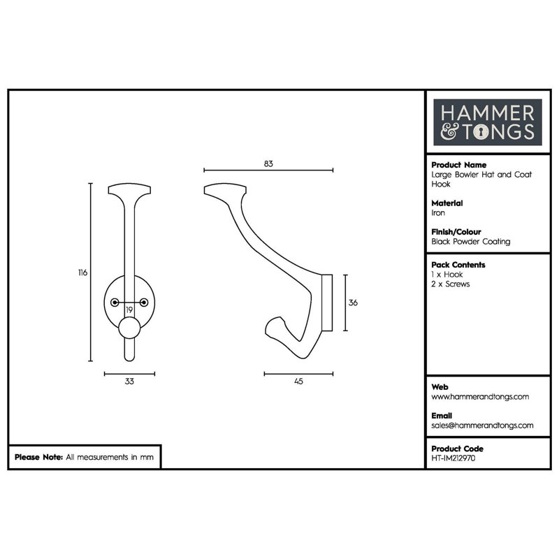Iron Wall Wall Hook