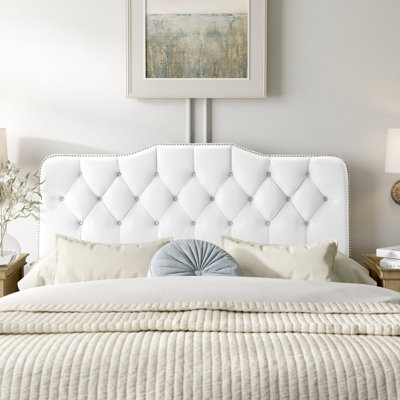 Aurkene Upholstered Pine Panel Headboard