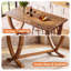 Fir Dining Table with Wood Base