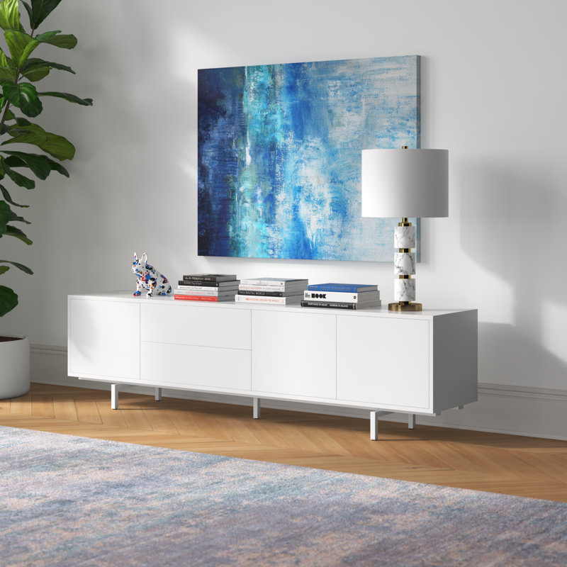 Arnfinnur Unfinished TV Stand, White