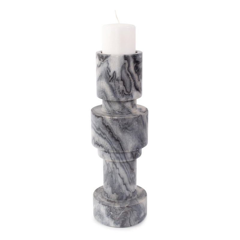 Porte-bougie en marbre Modern Gregson, Haut