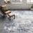 Acad Abstract Contemporary Performance Blue/Gray/Ivory Rug-327292368