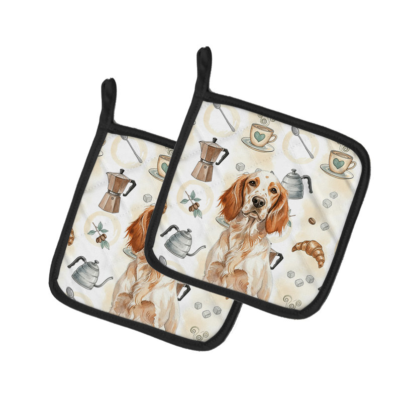 Paire de porte-cafetières Orange Belton