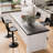 Paytton Swivel Upholstered Adjustable Height Counter Stool with Metal Frame-1208844899