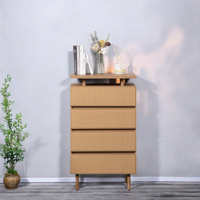 Console en bois d'hévéa massif