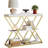 3-Tier Console Table, Wood and Metal Construction, Narrow Design with Open Storage Shelves, Industrial Style for Entryway, Hallway, Living Room or Behind Sofa-1113792955
